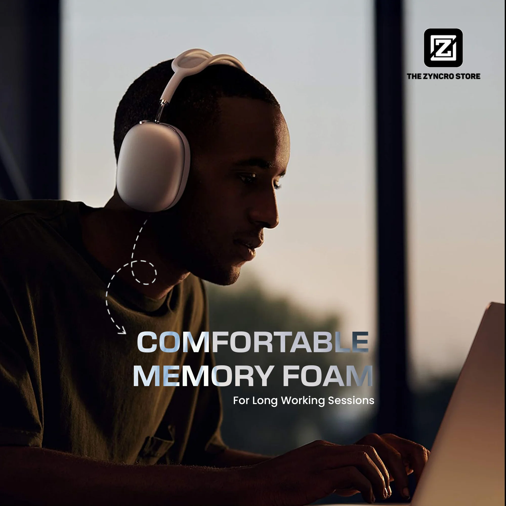 Zyncpods Max Wireless Over-Ear Headphones